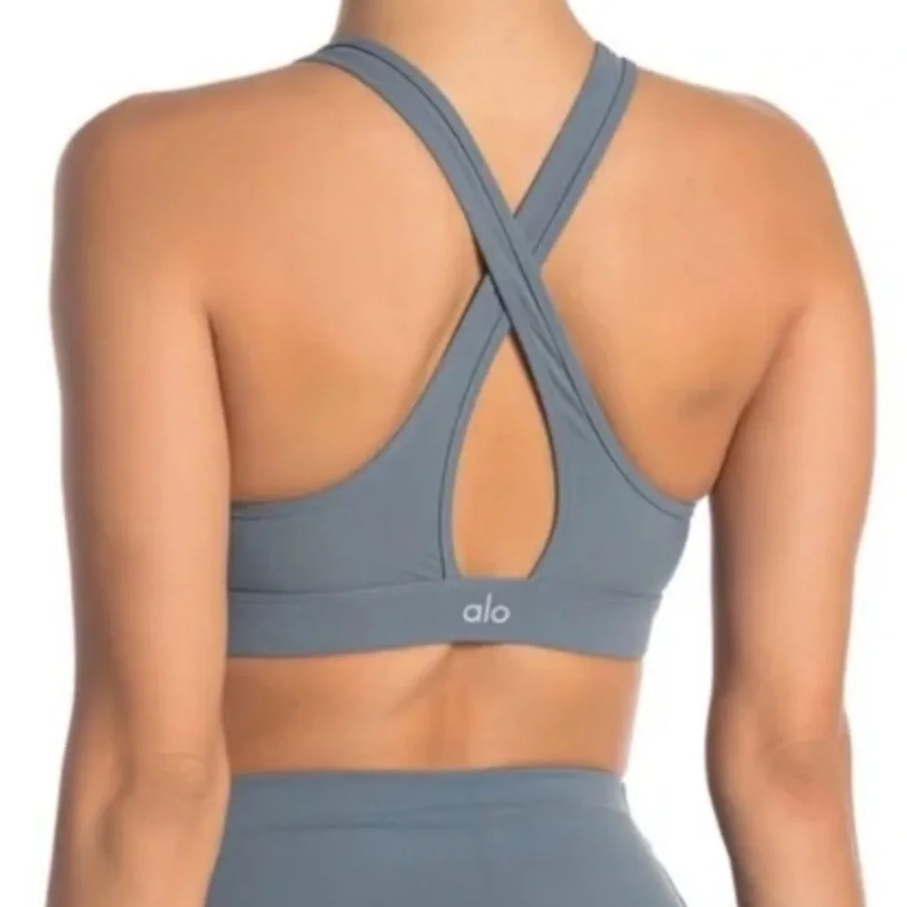 Alo Yoga Ripped Warrior Sports Bra
